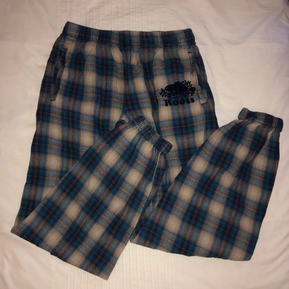Roots Other - Plaid Roots PJ Pants with Cuffed Ankle